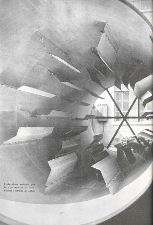 p. 28 (quarta di copertina), essiccatore rotante per la cementeria di Porbandar costruito al C.M.I.